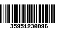 Código de Barras 35951230096