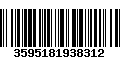 Código de Barras 3595181938312