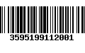 Código de Barras 3595199112001