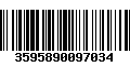 Código de Barras 3595890097034