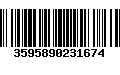 Código de Barras 3595890231674