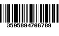 Código de Barras 3595894706789