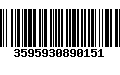 Código de Barras 3595930890151