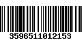 Código de Barras 3596511012153