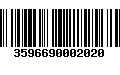 Código de Barras 3596690002020