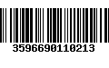 Código de Barras 3596690110213