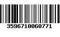 Código de Barras 3596710060771