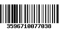 Código de Barras 3596710077038