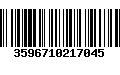 Código de Barras 3596710217045