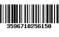 Código de Barras 3596710256150