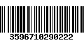 Código de Barras 3596710290222