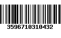 Código de Barras 3596710310432