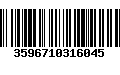 Código de Barras 3596710316045