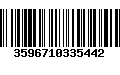 Código de Barras 3596710335442