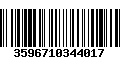 Código de Barras 3596710344017