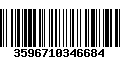 Código de Barras 3596710346684