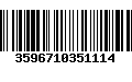 Código de Barras 3596710351114