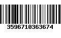 Código de Barras 3596710363674