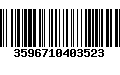 Código de Barras 3596710403523