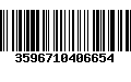 Código de Barras 3596710406654