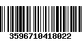 Código de Barras 3596710418022