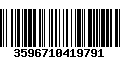 Código de Barras 3596710419791