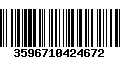 Código de Barras 3596710424672