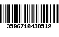 Código de Barras 3596710430512