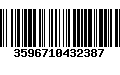 Código de Barras 3596710432387