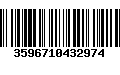 Código de Barras 3596710432974