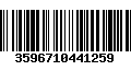 Código de Barras 3596710441259