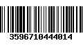 Código de Barras 3596710444014