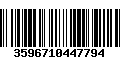 Código de Barras 3596710447794