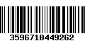 Código de Barras 3596710449262