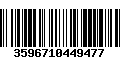 Código de Barras 3596710449477