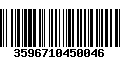 Código de Barras 3596710450046