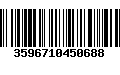 Código de Barras 3596710450688