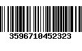 Código de Barras 3596710452323