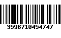 Código de Barras 3596710454747