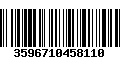 Código de Barras 3596710458110