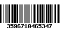 Código de Barras 3596710465347