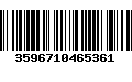 Código de Barras 3596710465361