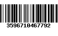 Código de Barras 3596710467792