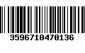 Código de Barras 3596710470136