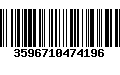 Código de Barras 3596710474196