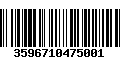 Código de Barras 3596710475001