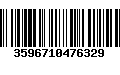 Código de Barras 3596710476329