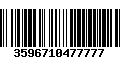 Código de Barras 3596710477777