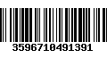 Código de Barras 3596710491391