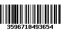 Código de Barras 3596710493654